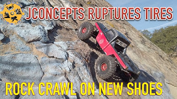 JConcepts Ruptures 1.9 Crawler Tires | Gspeed Element Rock Crawl on New Shoes (Ruptures)