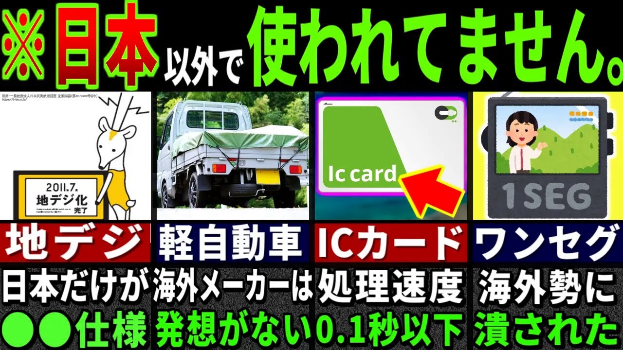 「こんなのありえない！」3687万人の訪日外国人が目を疑った実は日本独自だったモノ５選【ゆっくり解説】【海外の反応】
