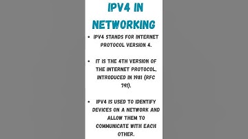What is IPv4 in Networking? | IPv4 Explained in 60 Seconds 🔥 #Networking #IPv4