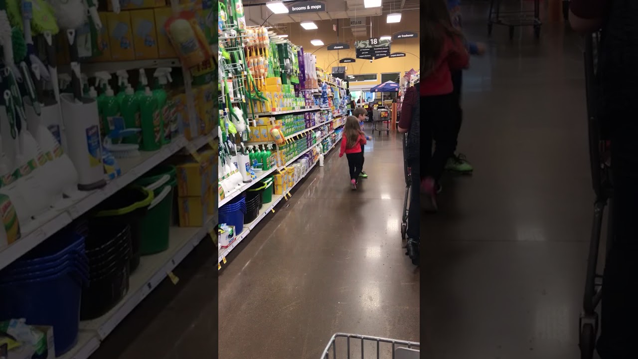 Kids dancing in the aisle of grocery store part3 YouTube