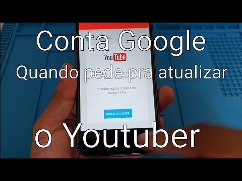 Remover conta Google quando Youtuber só aparece a opção de atualizar ou instalar