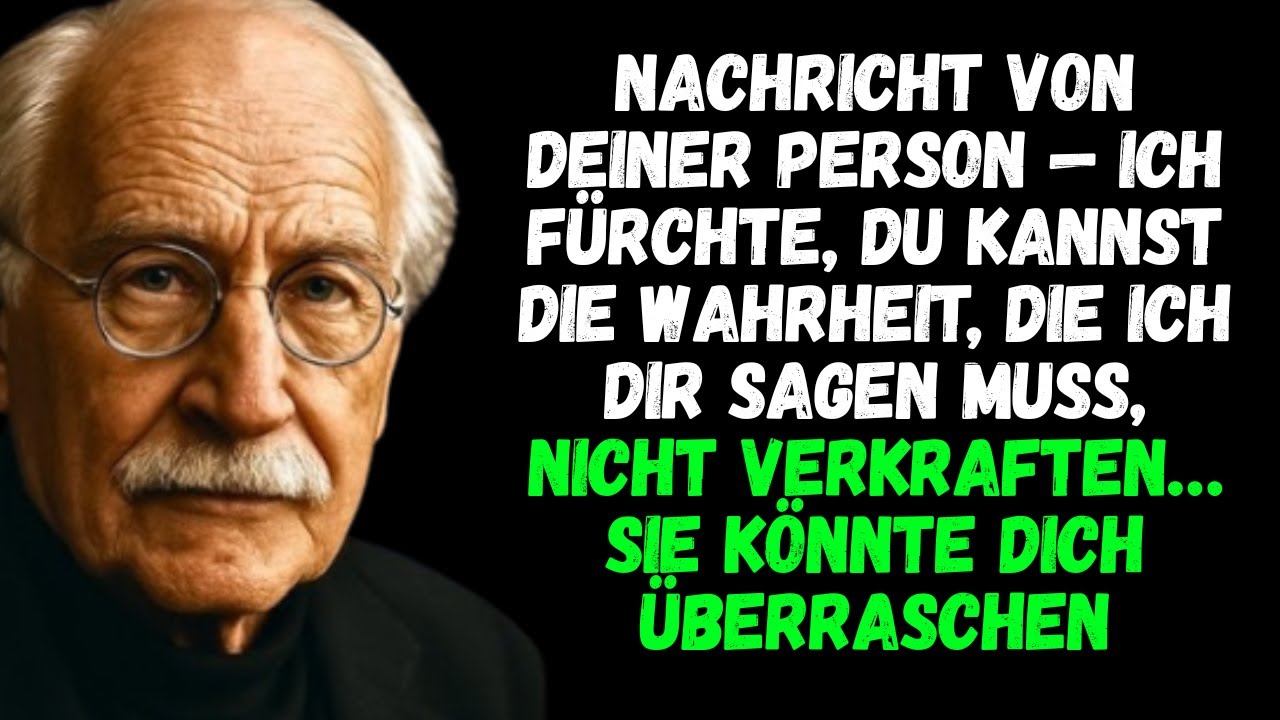 NACHRICHT VON DEINER PERSON — Ich fürchte, du kannst die Wahrheit, die ich dir sagen muss, nicht ver