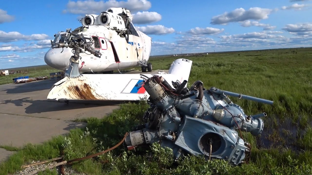 ⁣САМЫЙ БОЛЬШОЙ В МИРЕ ВЕРТОЛЁТ УПАЛ В ТУНДРЕ! ПОГИБ КОМАНДИР.