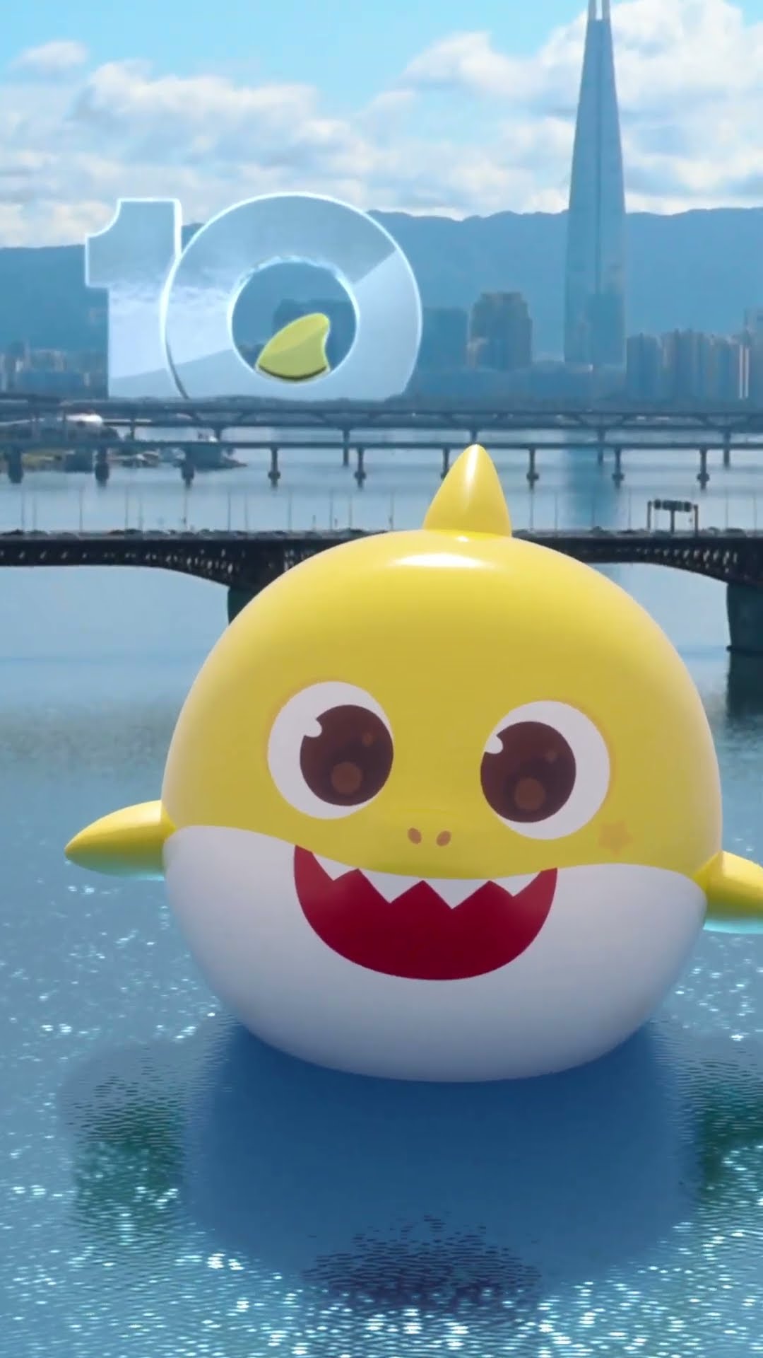 Here Comes The Giant Baby Shark! #10years #anniversary