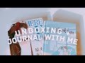 unboxing a new journal and manhwa + journal with me | here u are