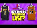 EXPERIMENT: HOW LONG DO FAKE NBA JERSEYS LAST? | 10 Washer and Dryer Cycles |