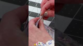 The slip stitch, also known as the ladder stitch, is a basic hand sewing stitch to know #stitch #sew