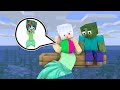 Monster School : MERMAID & ZOMBIE BABY LIFE - Minecraft Animation