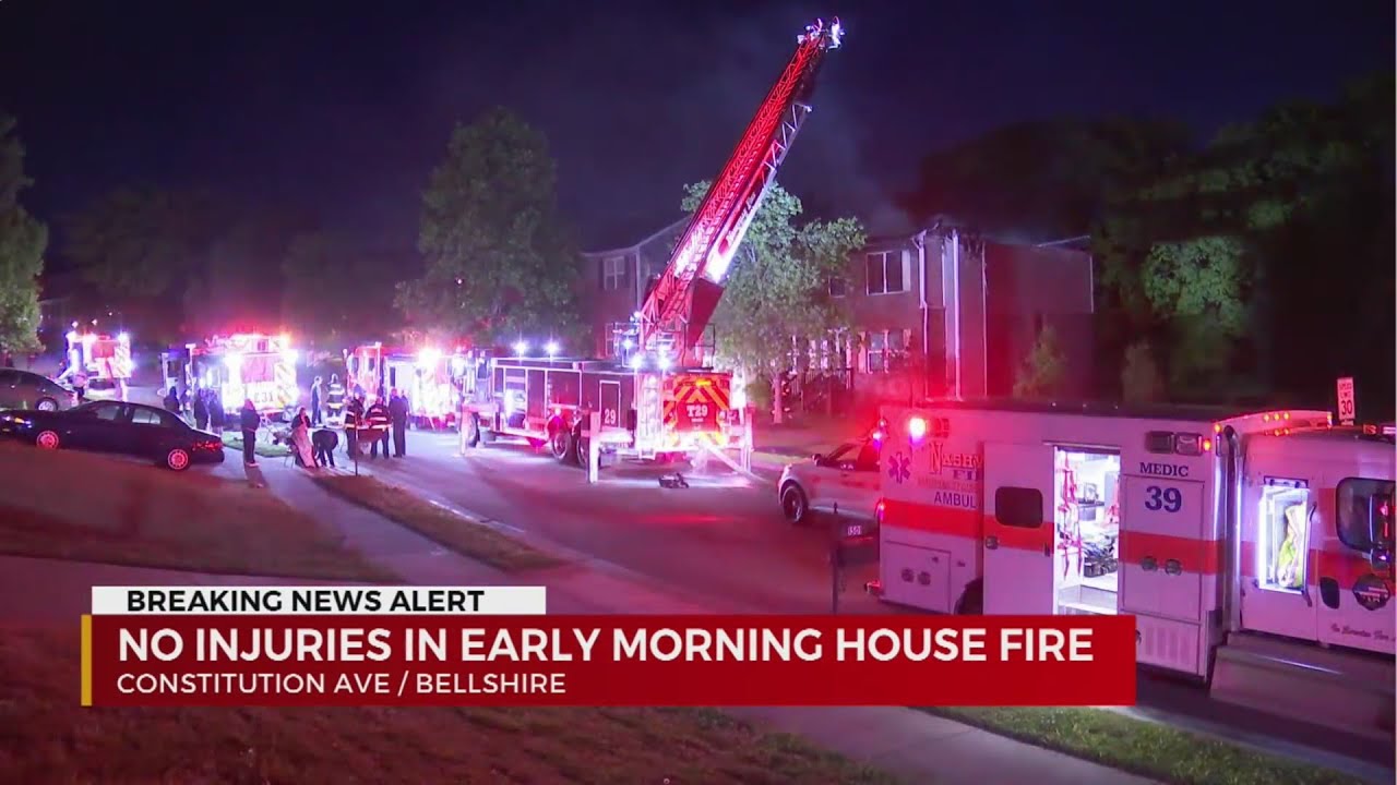 No injuries after Bellshire house fire YouTube