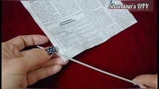 How To Make Newspaper Pipes At Home - Shamina's DIY
