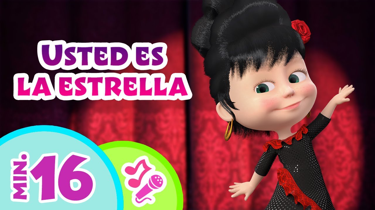 Usted es la estrella 🌟 TaDaBoom Español🎤 Karaoke para niños 🎶 Masha y el Oso