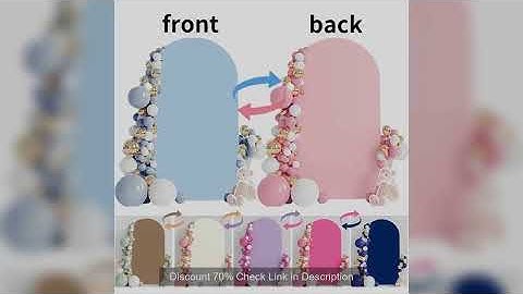 Double Sided Arch Backdrop Cover Elastic Spandex Background Wedding Birthday Baby Shower Anniversair