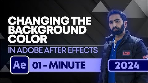 How to Change the Background Color of Video in After Effects | AE Tutorials | Any Motion Pro