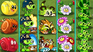 Pvz 2 Discovery - Every New Plants Evolution NOOB - PRO - HACKER - GOD version