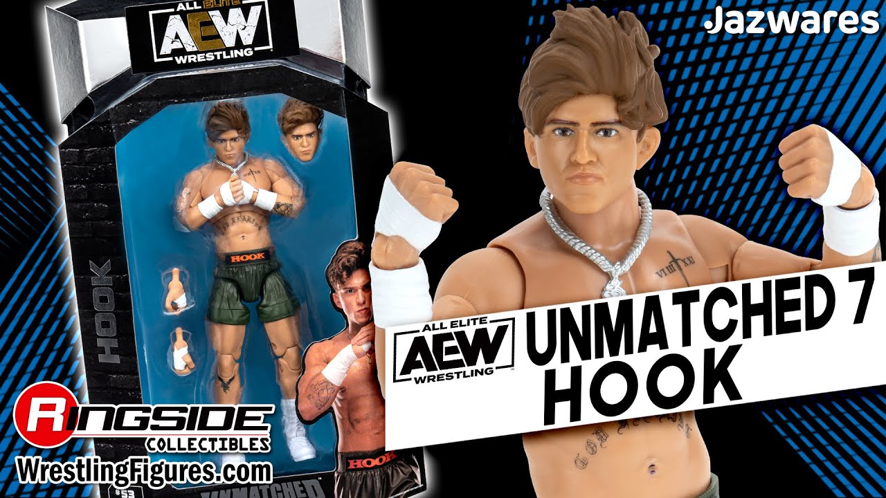 Hook AEW Unmatched Series 7 Action Figure Rare Chase 1 Of 5000 New Jazwares