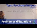 Problme dquations  les tests psycho by debo  tests psychotechniques  c1m8