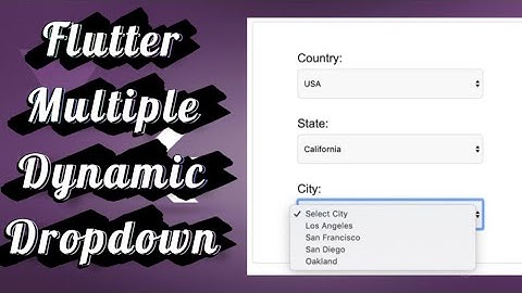 Flutter Dynamic Dependent Dropdowns with REST API | JSON Integration Made Easy!