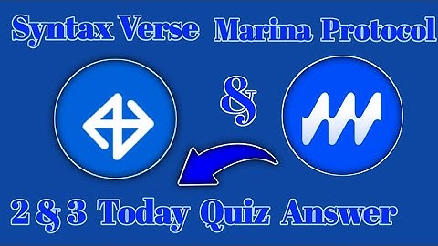 Syntax verse general today quiz 2&3 October|Marina protocol today 2&3 October quiz answer