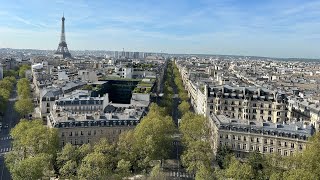 Arc de Triomphe: View over Paris