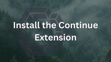 Installing Continue in VS code