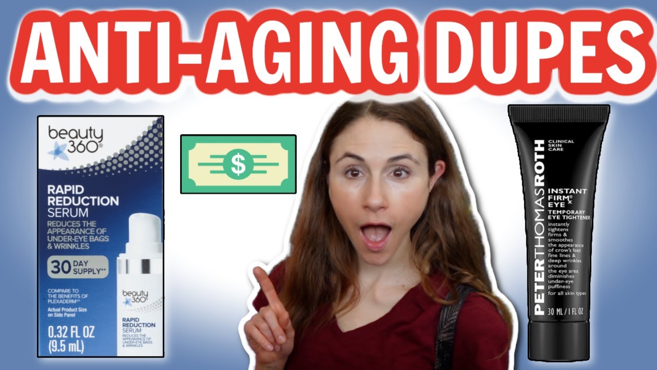 DRUGSTORE ANTI-AGING SKINCARE DUPES 🛍 DERMATOLOGIST @Dr Dray