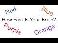 How fast is your brain the stroop test