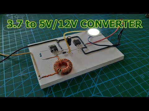 DIY 3.7V to 5V/12V Converter Circuit | Boost Circuit - YouTube