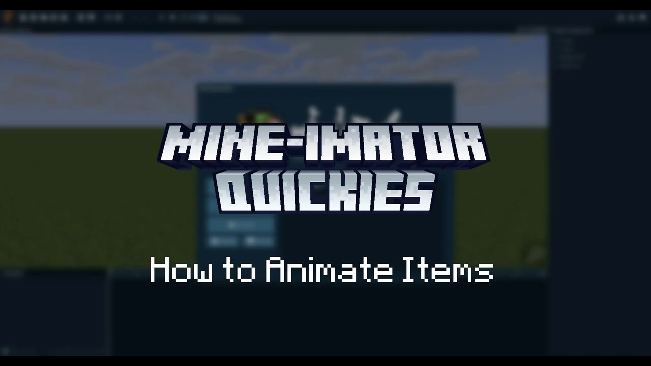 Mine-imator Quickies 18: How to Animate Items - YouTube