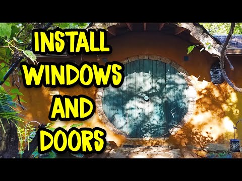 How to Install Windows & Doors In A Cob Building | Cob House Building Guide