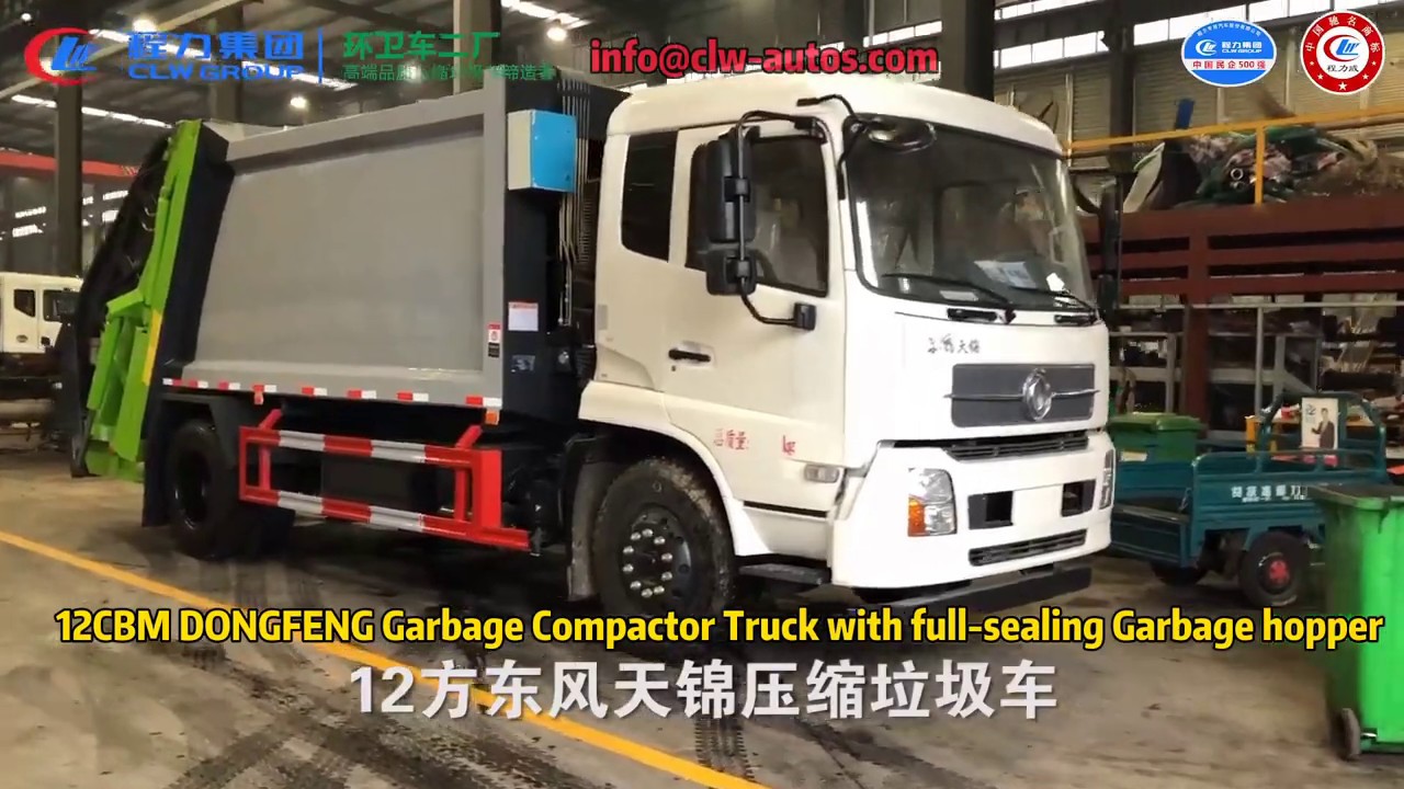 How Does a Garbage Recycling Truck Works/10 Tons Refuse Compactor Trucks