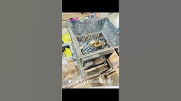 Coconut shell shredder #shredder #shredding