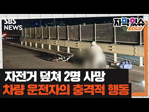 <strong>자전거</strong> 덮친 <strong>음주</strong> 차량에 2명 참변…도망치다 2차 사고까지 (자막있슈) / SBS