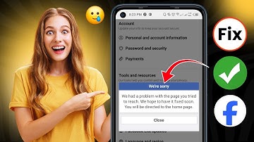 We had a problem with the page you tried to reach fix problem solved | Facebook lite error (Repost)