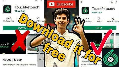 How to download TOUCH RETOUCH APP for Free Free💯💯💯✅ .