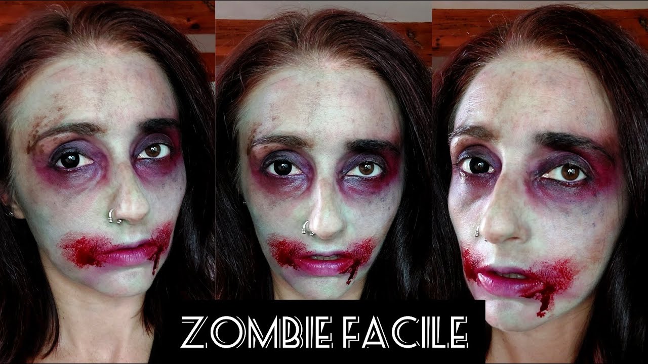 Maquillage Halloween facile : ZOMBIE