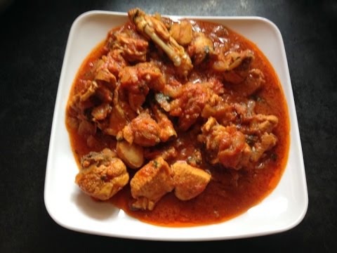 Spicy Onion Tomato Chicken Red Gravy Curry Recipe - Indian Street Food Cooking Chicken Curry