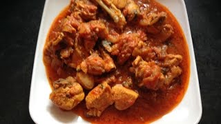 Spicy Onion Tomato Chicken Red Gravy Curry Recipe -  Indian Street Food Cooking Chicken Curry