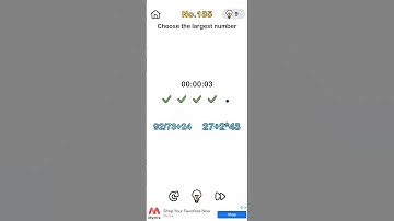 CHOOSE THE LARGEST NUMBER