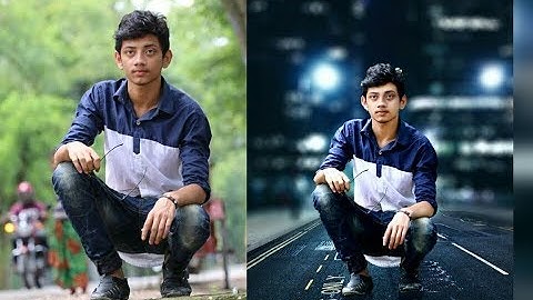 Picsart editing tutorial | Alone boy | Picsart night photo manipulation tutorial |