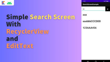 android recyclerview search screen example | android recyclerview search screen tutorial | beginner