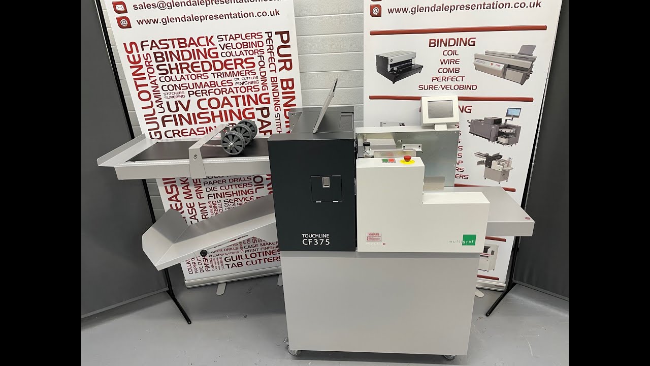 Multigraf Touchline CF375 Creaser Folder - YouTube