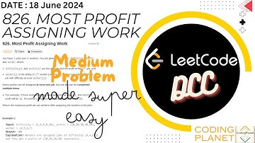 826. Most Profit Assigning Work | Simple Approach | No Sorting |  By Krishna | June 18, 2024