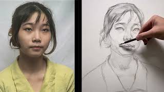 Blocking in a Portrait - How to Draw Portraits