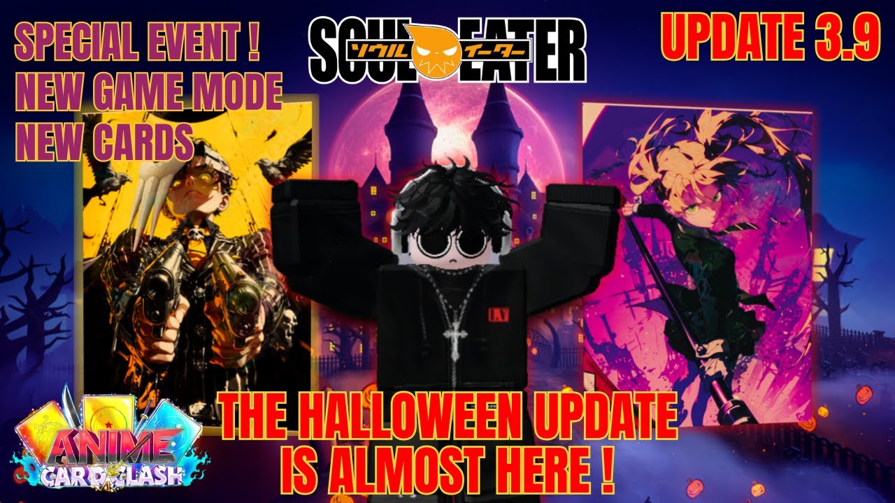SOUL EATER x Anime Card Clash 🎃 Halloween Update 3.9 – New Cards, Event & Game Mode! (Roblox)