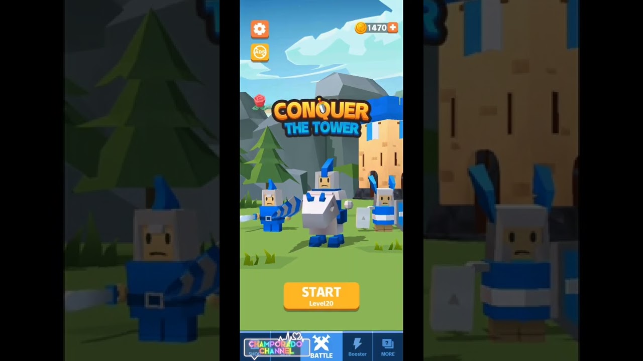Gameplay CONQUER THE TOWER : Takeover, Level 19 & Level 20, Strategy Game, GameLord 3D, Android Game