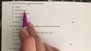 Financial institutions - multiple choice question