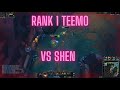 How the RANK 1 TEEMO EUW DESTROYS SHEN ONE TRICKS