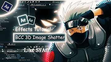 BCC 3D Image Shatter in After Effects | AMV Tutorial
