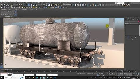 3DsMax Tutorials, Learn Texturing a Tank Wagon in Railways from Scratch in 3Dsmax.( Part 11)