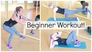 Schuur zwak stewardess Complete 30 min. Beginner Workout - Oefeningen voor thuis - YouTube